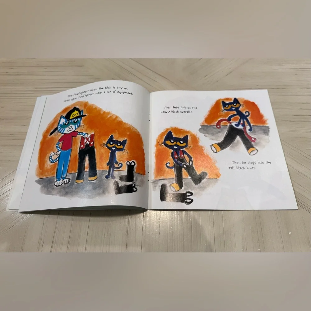Pete the Cat Paperback Book Bundle – Firefighter Pete & Robo-Pete